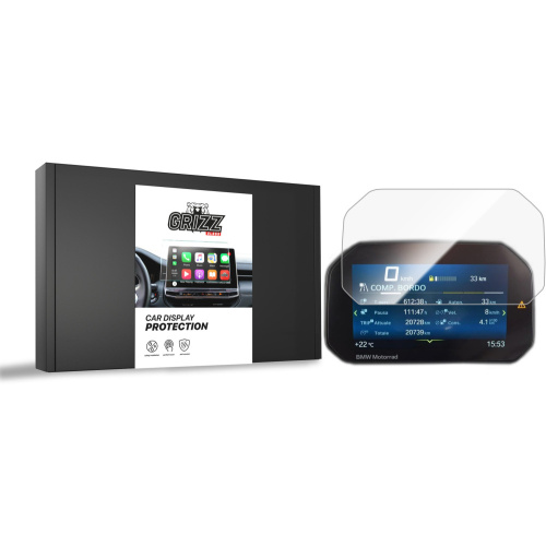 GrizzGlass Distributor - 5906146417915 - GRZ9185 - Ceramic film GrizzGlass CarDisplay Protection BMW R 1250 GS 6,5" TFT 2019-2024 - B2B homescreen