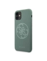 Hurtownia GSM - Etui Guess GUHCN61LS4GKA Apple iPhone 11 khaki hard case Silicone 4G Tone On Tone - GUE216KHA - {ean13} - Hurt