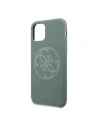 Hurtownia GSM - Etui Guess GUHCN61LS4GKA Apple iPhone 11 khaki hard case Silicone 4G Tone On Tone - GUE216KHA - {ean13} - Hurt