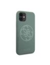 Hurtownia GSM - Etui Guess GUHCN61LS4GKA Apple iPhone 11 khaki hard case Silicone 4G Tone On Tone - GUE216KHA - {ean13} - Hurt