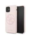 Guess GUHCN61LS4GLP iPhone 11 light pink hard case Silicone 4G Tone On Tone