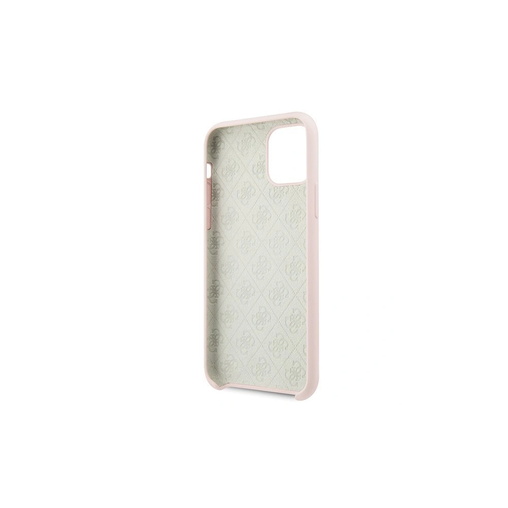 Hurtownia GSM - Etui Guess GUHCN61LS4GLP Apple iPhone 11 light pink/jasnoróżowy hard case Silicone 4G Tone On Tone - GUE217PNK - {ean13} - Hurt