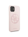 Wholesale Guess GUHCN61LS4GLP iPhone 11 light pink hard case Silicone 4G Tone On Tone - GUE217PNK - {ean13} - Hurt