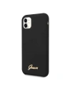 Hurtownia GSM - Etui Guess GUHCN61LSLMGBK Apple iPhone 11 black/czarny hard case Silicone Vintage Gold Logo - GUE218BLK - {ean13} - Hurt