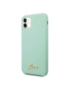 Hurtownia GSM - Etui Guess GUHCN61LSLMGG Apple iPhone 11 zielony/green hard case Silicone Vintage Gold Logo - GUE219GRN - {ean13} - Hurt
