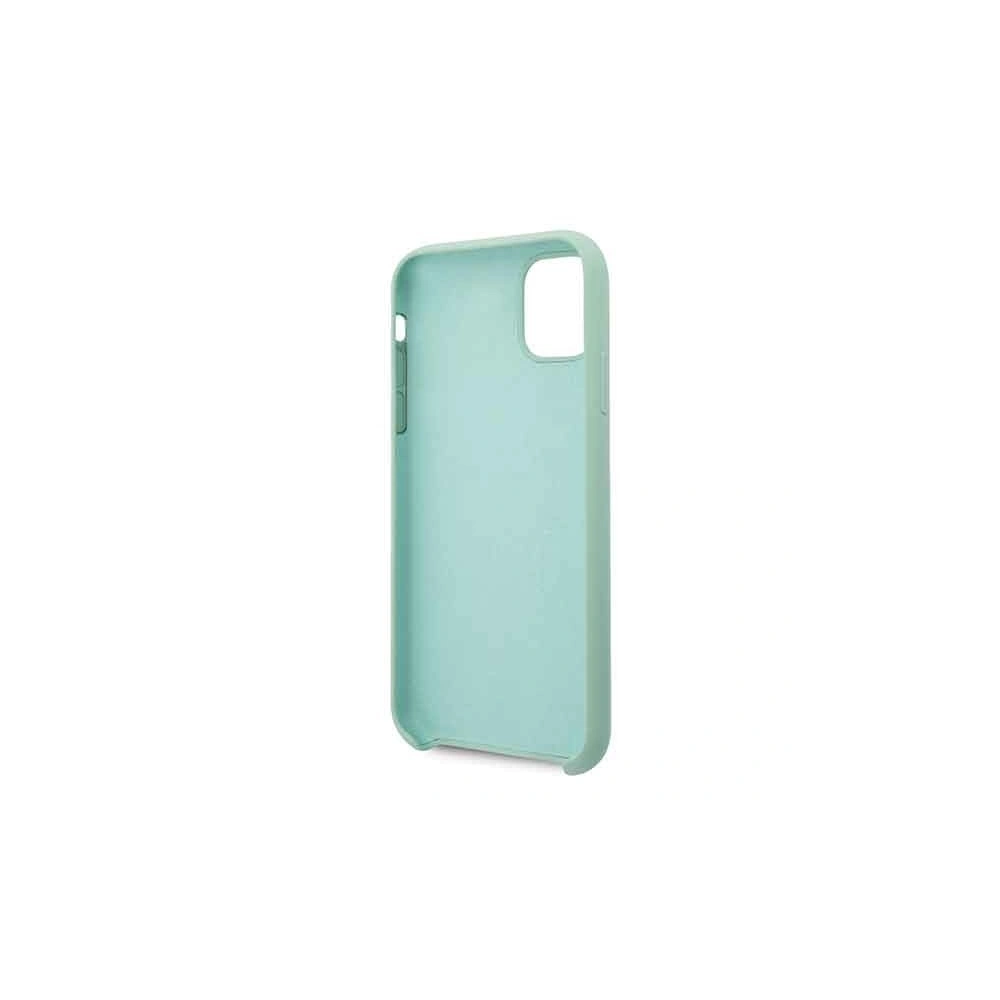 Hurtownia GSM - Etui Guess GUHCN61LSLMGG Apple iPhone 11 zielony/green hard case Silicone Vintage Gold Logo - GUE219GRN - {ean13} - Hurt