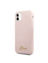Hurtownia GSM - Etui Guess GUHCN61LSLMGLP Apple iPhone 11 jasnoróżowy/light pink hard case Silicone Vintage Gold Logo - GUE221PNK - {ean13} - Hurt