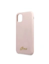 Hurtownia GSM - Etui Guess GUHCN61LSLMGLP Apple iPhone 11 jasnoróżowy/light pink hard case Silicone Vintage Gold Logo - GUE221PNK - {ean13} - Hurt
