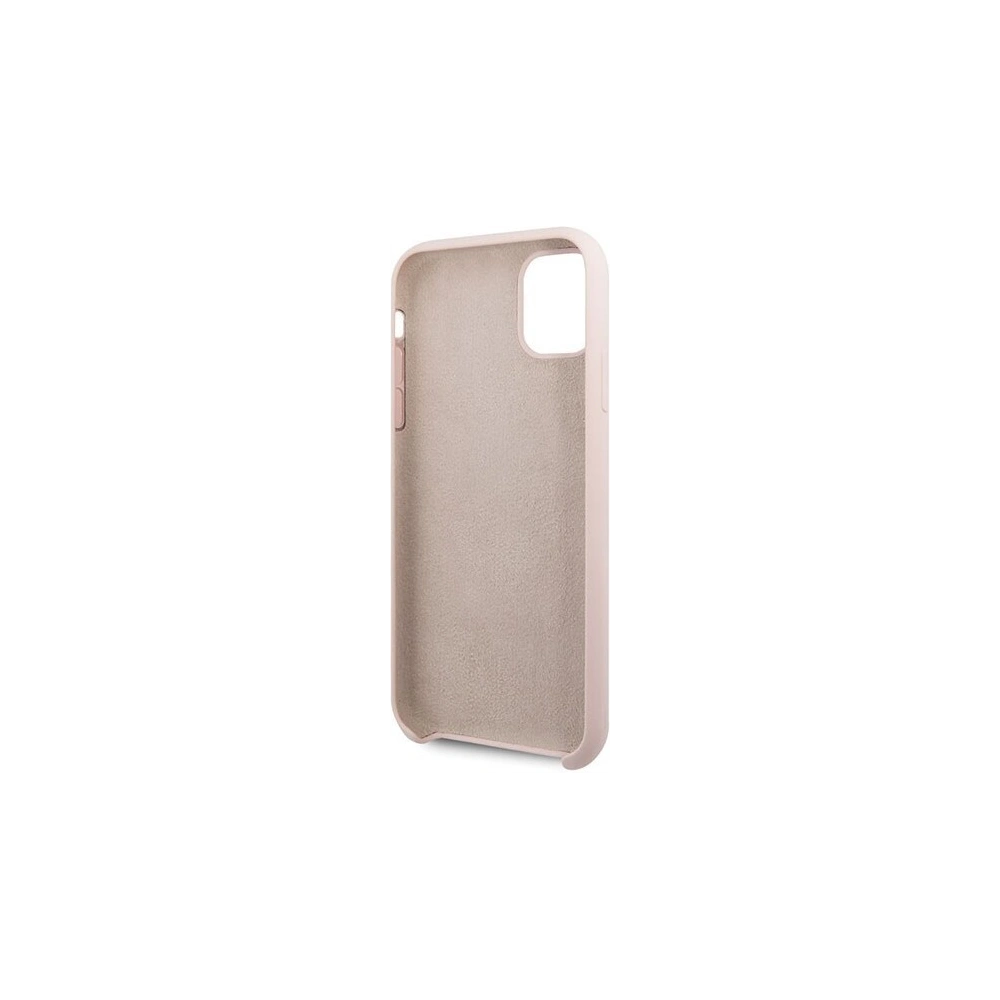 Hurtownia GSM - Etui Guess GUHCN61LSLMGLP Apple iPhone 11 jasnoróżowy/light pink hard case Silicone Vintage Gold Logo - GUE221PNK - {ean13} - Hurt