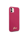 Hurtownia GSM - Etui Guess GUHCN61LSLMGRE Apple iPhone 11 roșu/burgundy carcasă dură din silicon Vintage Gold Logo - GUE222RED - {ean13} - Hurt