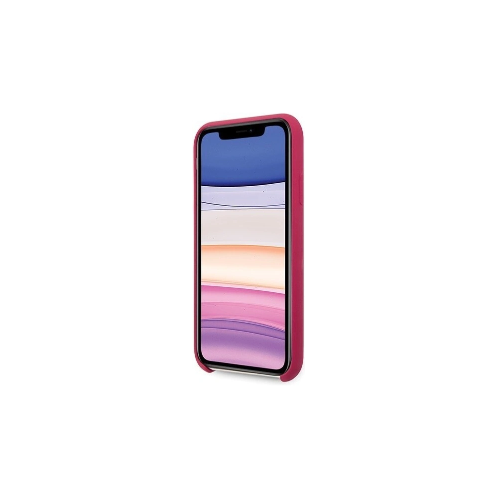Hurtownia GSM - Etui Guess GUHCN61LSLMGRE Apple iPhone 11 roșu/burgundy carcasă dură din silicon Vintage Gold Logo - GUE222RED - {ean13} - Hurt