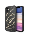Etui Guess GUHCN61MGGBK Apple iPhone 11 negru/black hard case Glitter Marble Glass