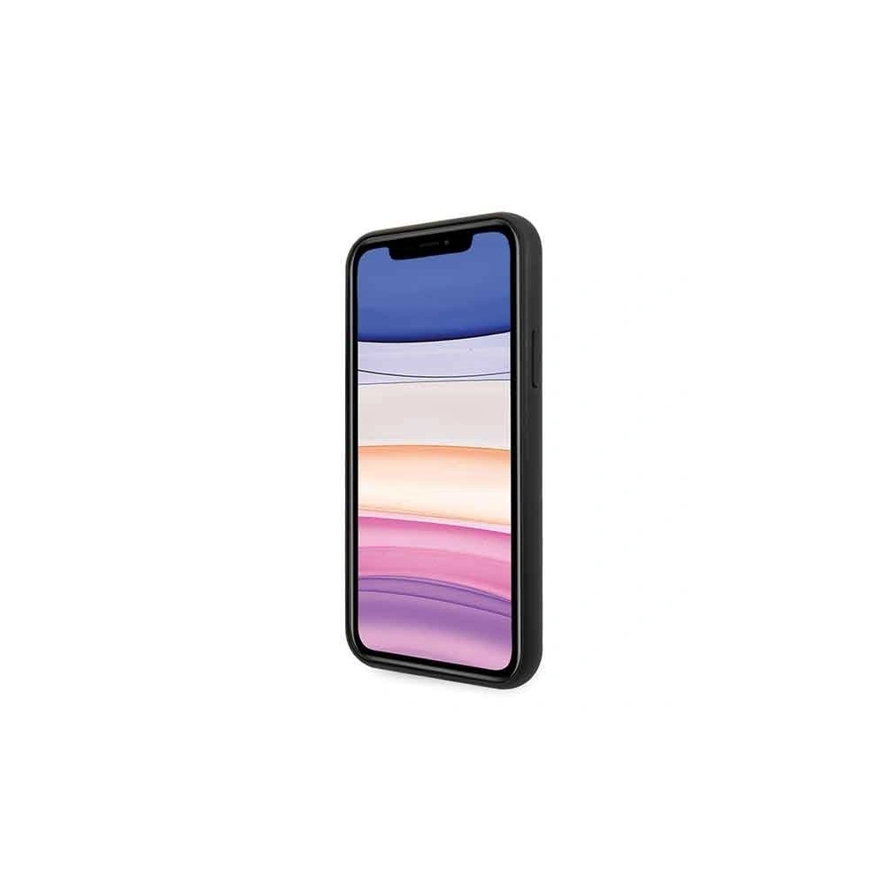 Hurtownia GSM - Etui Guess GUHCN61MGGBK Apple iPhone 11 czarny/black hard case Glitter Marble Glass - GUE223BLK - {ean13} - Hurt