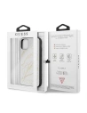 Hurtownia GSM - Etui Guess GUHCN61MGGWH Apple iPhone 11 weiß/white hard case Glitter Marble Glass - GUE224WHT - {ean13} - Hurt