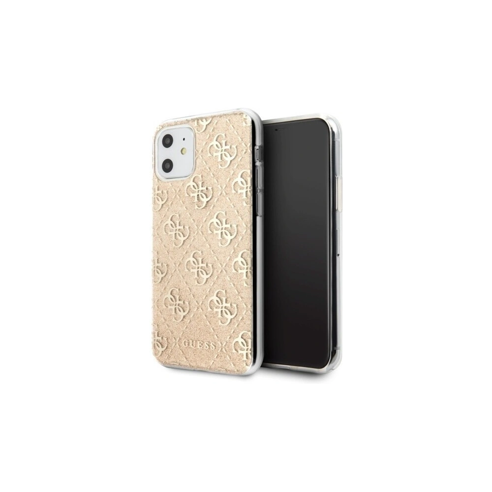 Hurtownia GSM - Etui Guess GUHCN61PCU4GLGO Apple iPhone 11 gold/hartes Gehäuse 4G Glitter - GUE225GLD - {ean13} - Hurt