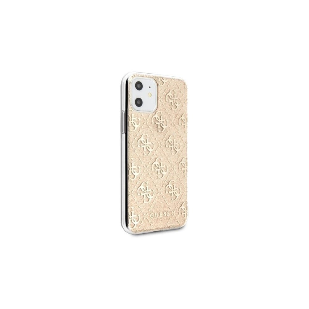 Hurtownia GSM - Etui Guess GUHCN61PCU4GLGO Apple iPhone 11 złoty/gold hard case 4G Glitter - GUE225GLD - {ean13} - Hurt