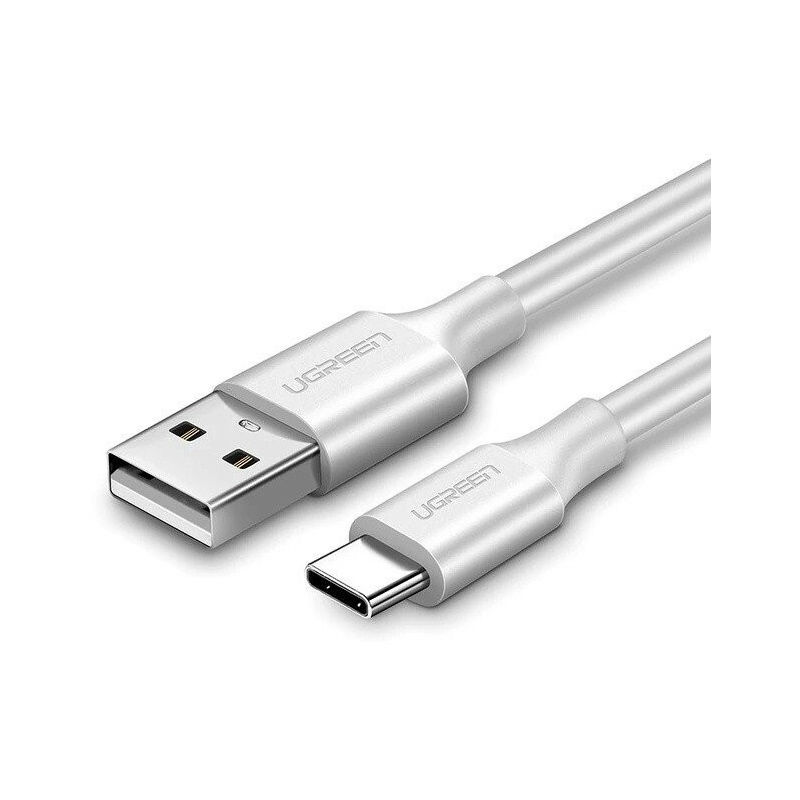Hurtownia Ugreen - 6957303861231 - UGR186WHT - Niklowany kabel USB-C QC3.0 UGREEN 2m (biały) - B2B homescreen