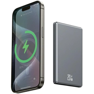 Hurtownia GSM - Powerbank wireless USAMS US-CD220 5000mAh 20W Încărcare rapidă gri închis. - USA1088 - {ean13} - Hurt