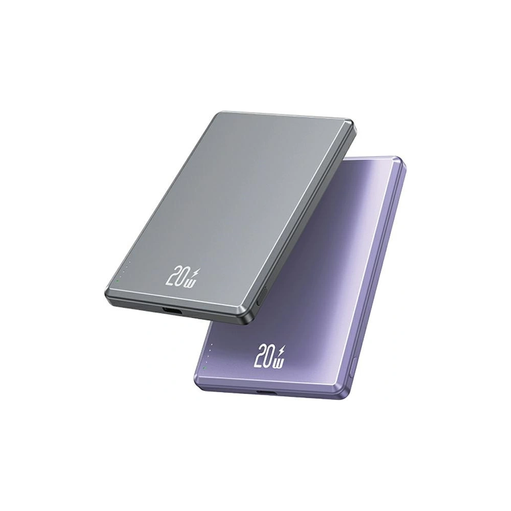 Hurtownia GSM - USAMS US-CD220 5000mAh 20W Gyors Töltés vezeték nélküli Powerbank lila/purple - USA1089 - {ean13} - Hurt