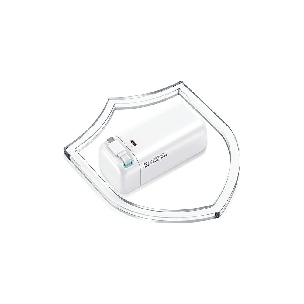 Hurtownia GSM - Powerbank USAMS US-CD216 18000mAh PD 45W Încărcare Rapidă XMF Series + cablu USB-C alb/white - USA1090 - {ean13} - Hurt