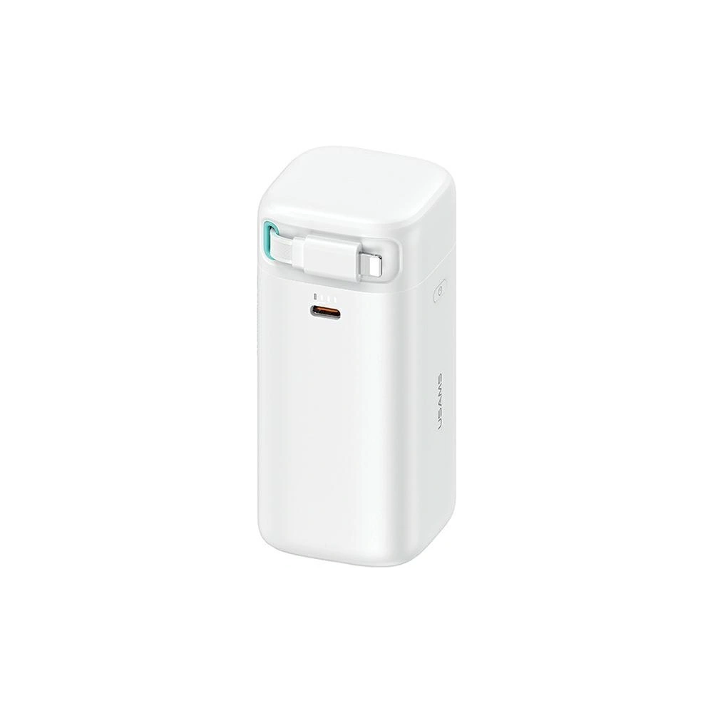 Hurtownia GSM - Powerbank USAMS US-CD217 18000mAh PD 45W Schnellladung XMF-Serie + Lightning-Kabel weiß - USA1092 - {ean13} - Hurt