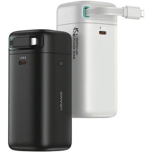 Hurtownia GSM - Powerbank USAMS US-CD217 18000mAh PD 45W Încărcare Rapidă XMF Series + cablu Lightning alb/white - USA1092 - {ean13} - Hurt