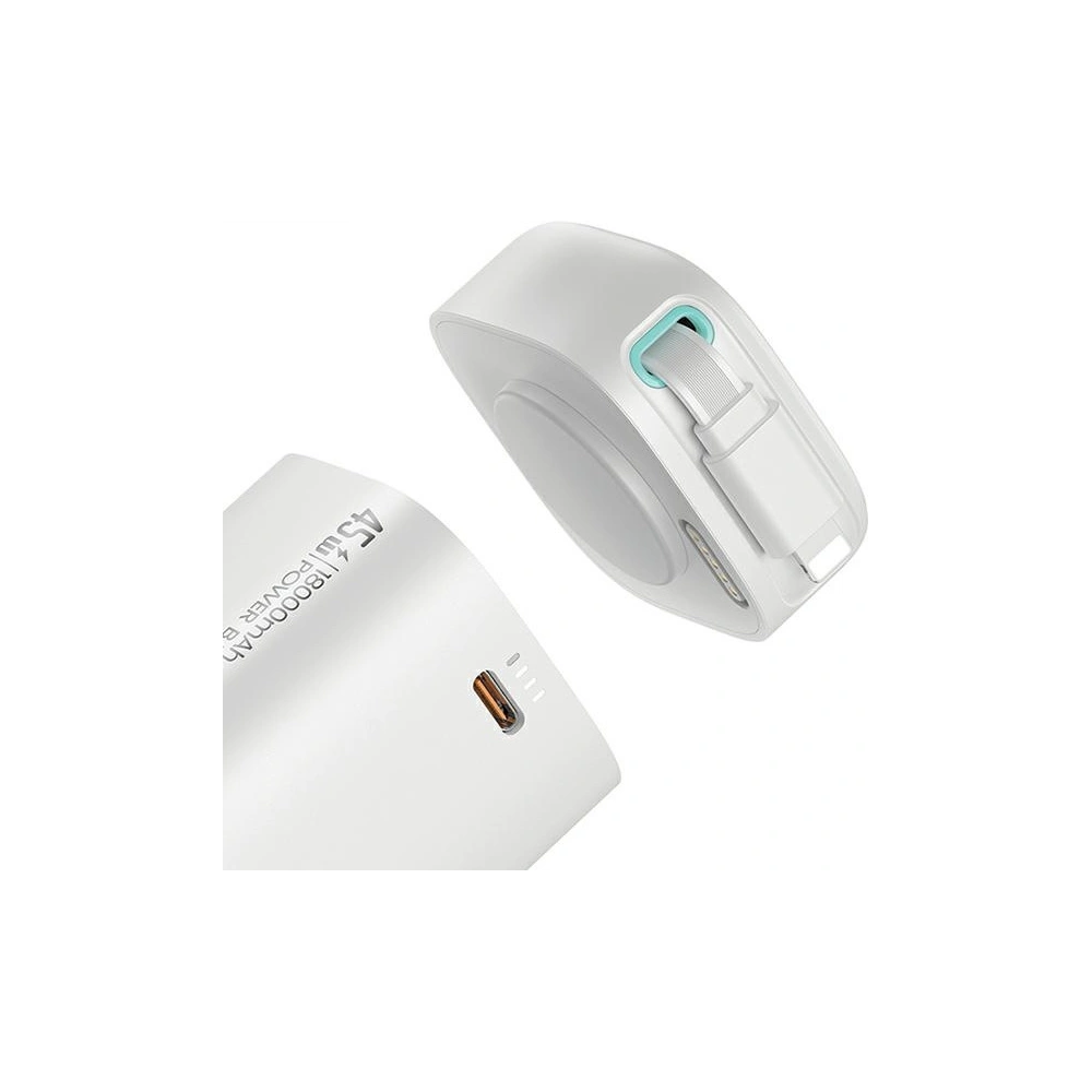 Hurtownia GSM - Powerbank USAMS US-CD217 18000mAh PD 45W Schnellladung XMF-Serie + Lightning-Kabel weiß - USA1092 - {ean13} - Hurt