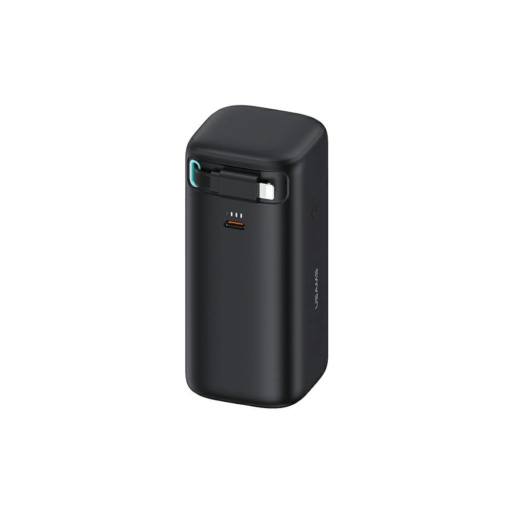 Hurtownia GSM - Powerbank USAMSUS-CD217 18000mAh PD 45W Rychlé nabíjení XMF série + kabel Lightning černý - USA1093 - {ean13} - Hurt