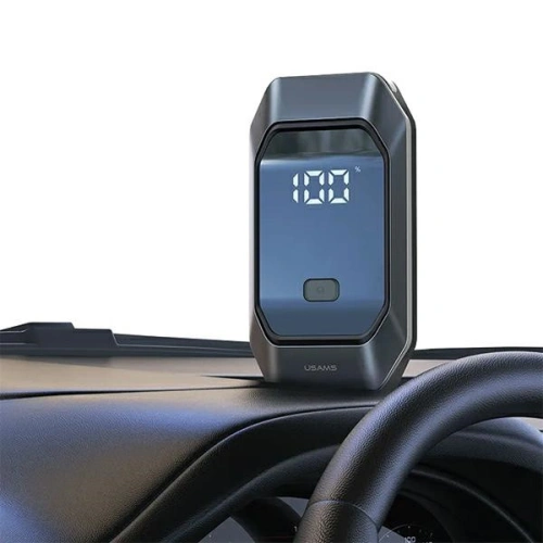 Urządzenie rozruchowe USAMS US-ZB284 do samochodu z powerbankiem i funkcją latarki czarny/black