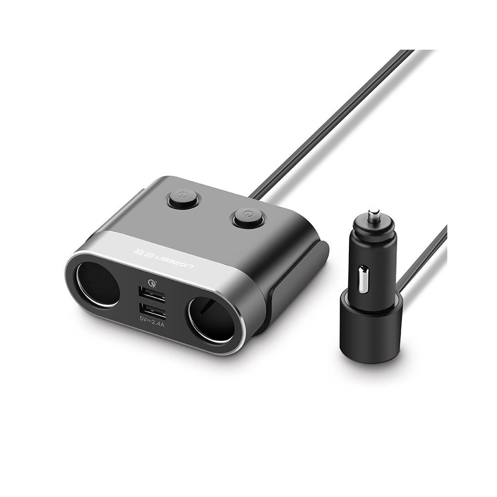 Wholesale Cigarette Lighter Splitter UGREEN 2xUSB + 2x Socket 120W - UGR190 - {ean13} - Hurt