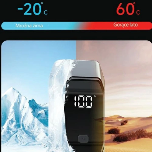 Urządzenie rozruchowe USAMS US-ZB284 do samochodu z powerbankiem i funkcją latarki czarny/black