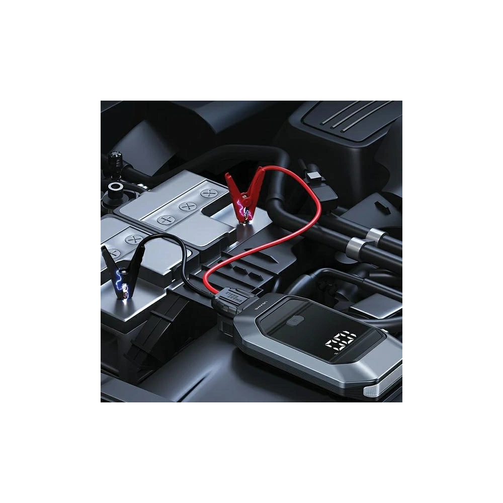 Hurtownia GSM - Dispozitiv de pornire USAMS US-ZB284 pentru mașină, cu powerbank și funcție de lanternă, negru. - USA1094 - {ean13} - Hurt