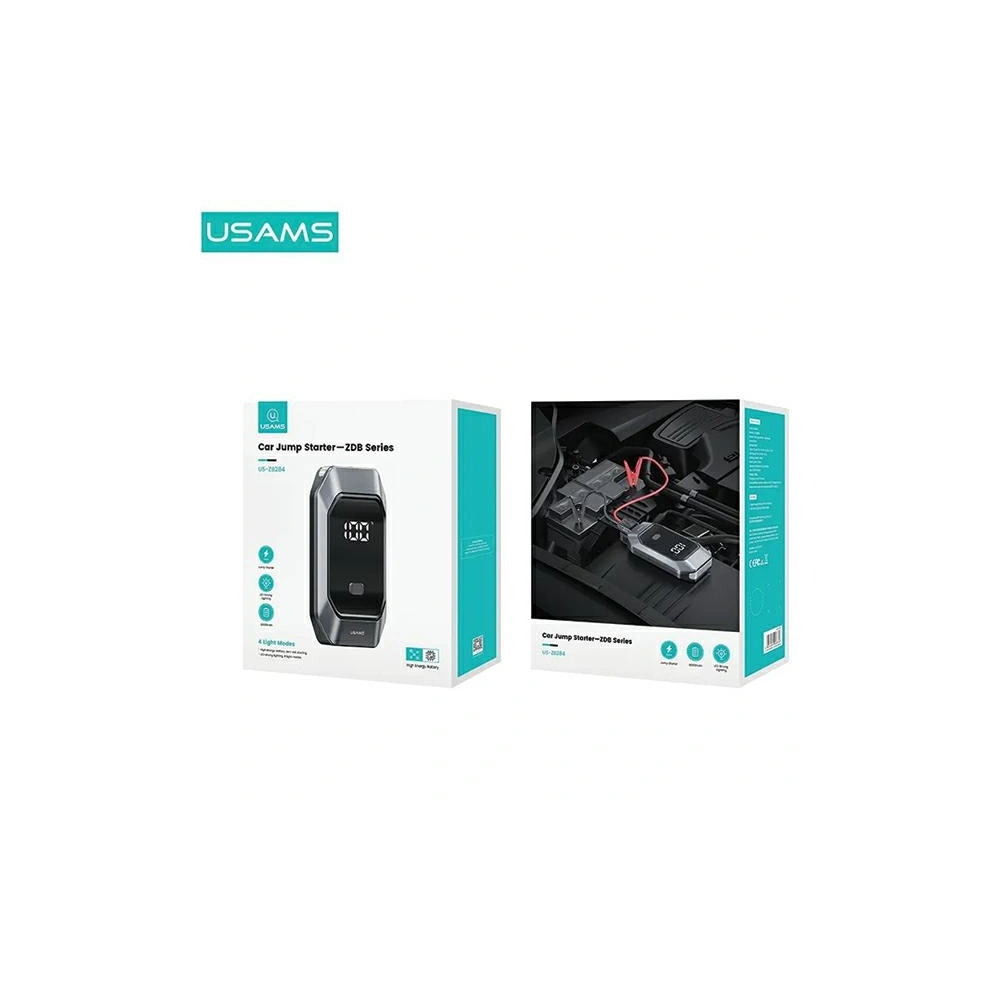 Hurtownia GSM - Startovací zařízení USAMS US-ZB284 pro auto s powerbankou a funkcí svítilny černé/barva černá - USA1094 - {ean13} - Hurt