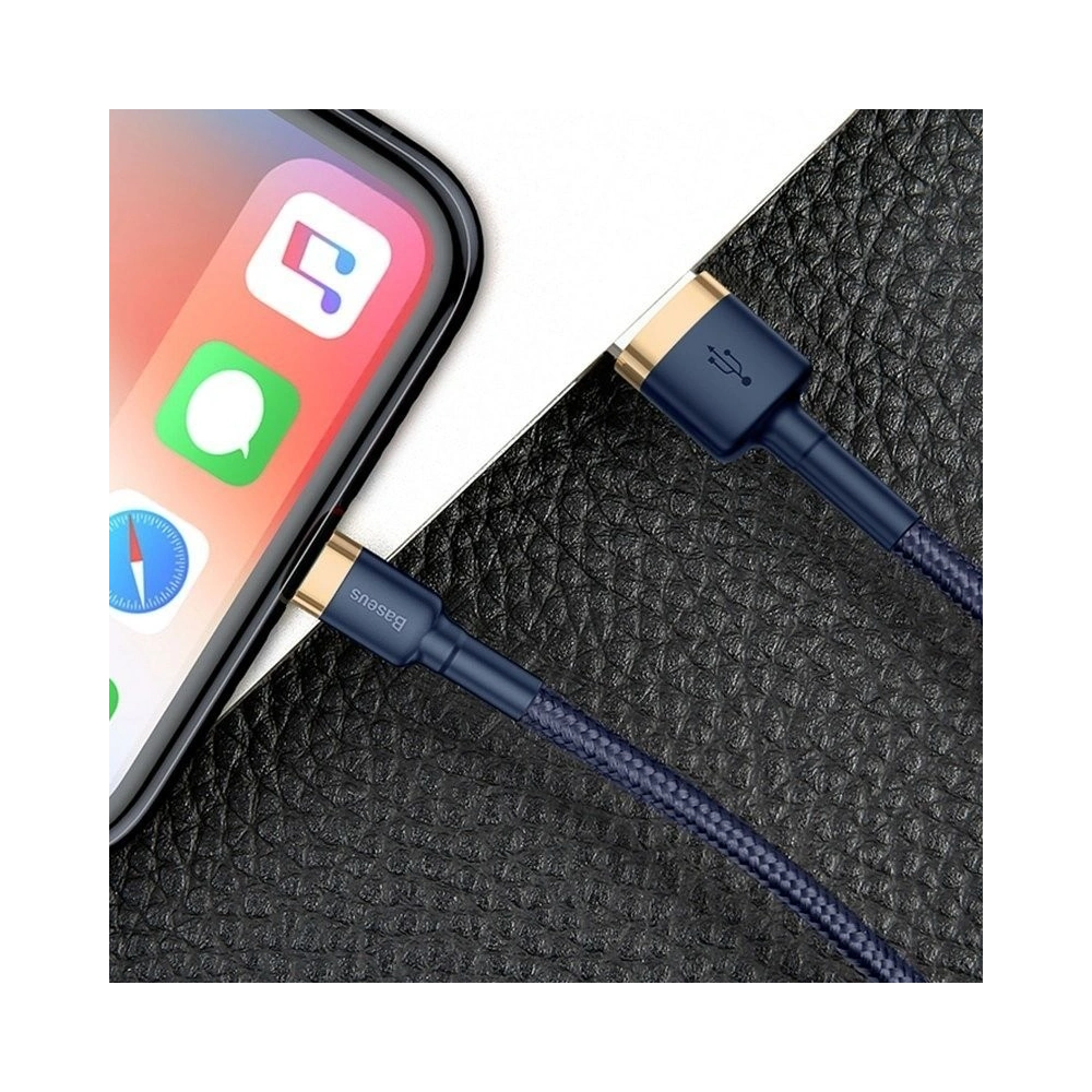 Wholesale Cable USB Lightning Baseus Cafule 1.5A 2m Gold&Blue - BSU649GLDBLU - {ean13} - Hurt