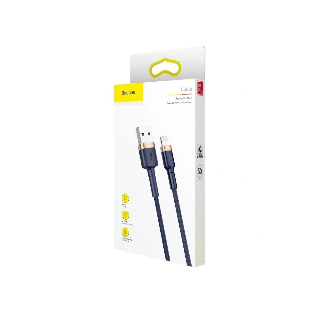 Hurtownia GSM - Kabel USB Lightning Baseus Cafule 1.5A 2m (złoto-granatowy) - BSU649GLDBLU - {ean13} - Hurt