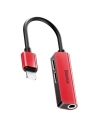 Hurtownia GSM - Adapter Audio Baseus L52 Lightning do Mini Jack 3.5mm i 2x Lightning (czerwony) - BSU651RED - {ean13} - Hurt