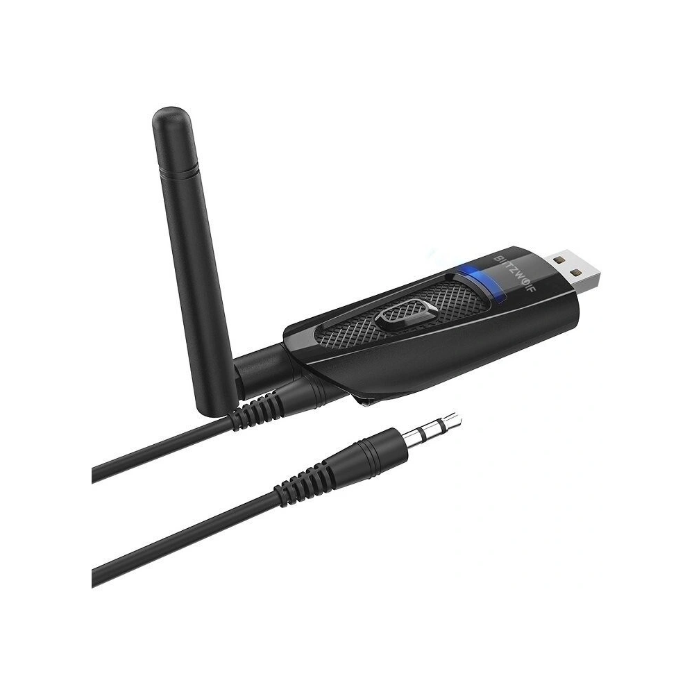 Hurtownia GSM - Transmiter Bluetooth 5.0 BlitzWolf BW-BR1 Pro, USB + mini jack 3,5mm - BLZ191 - {ean13} - Hurt