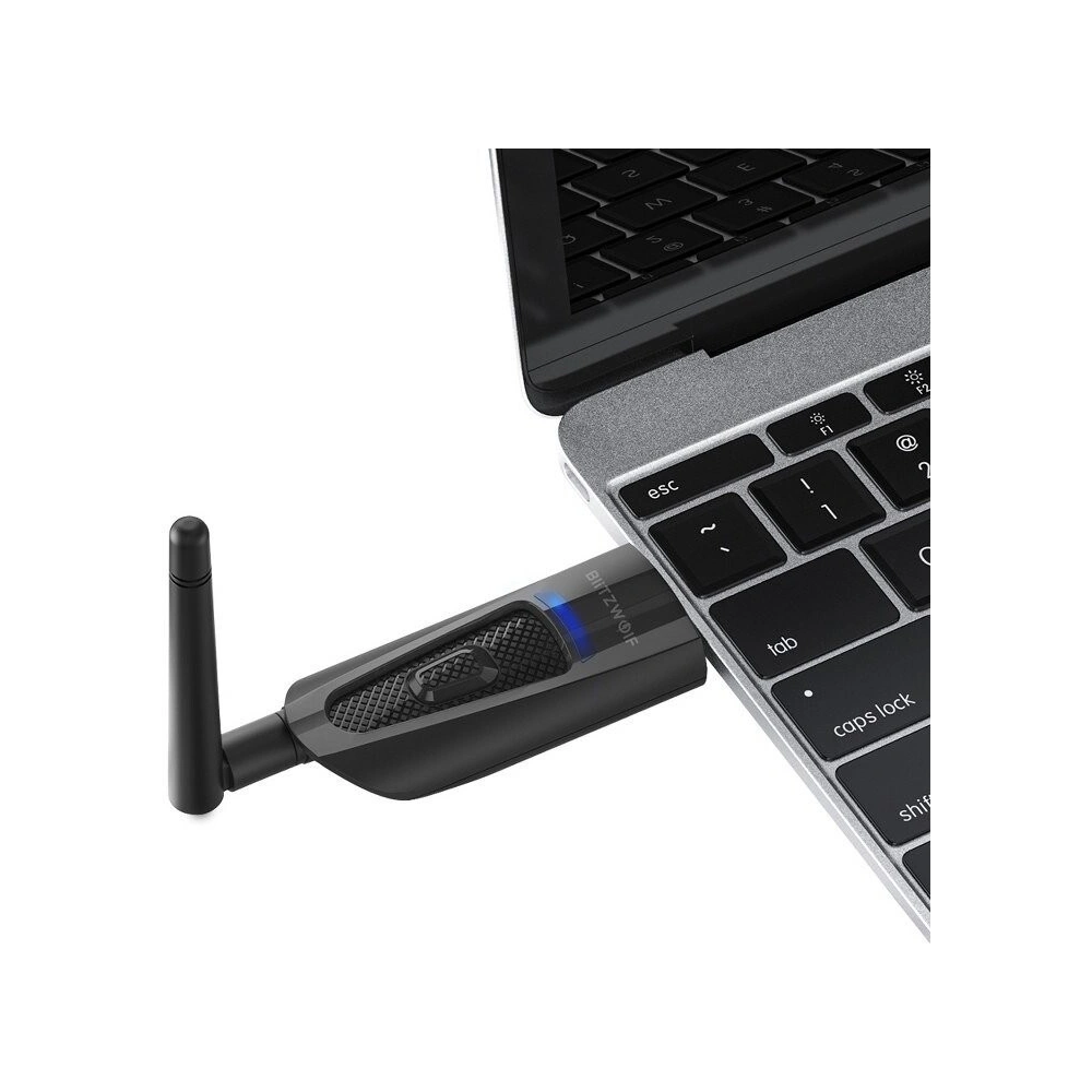Hurtownia GSM - Transmiter Bluetooth 5.0 BlitzWolf BW-BR1 Pro, USB + mini jack 3,5mm - BLZ191 - {ean13} - Hurt