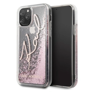 Karl Lagerfeld KLHCN58TRKSRG iPhone 11 Pro różowo-złoty/rose gold Glitter Signature