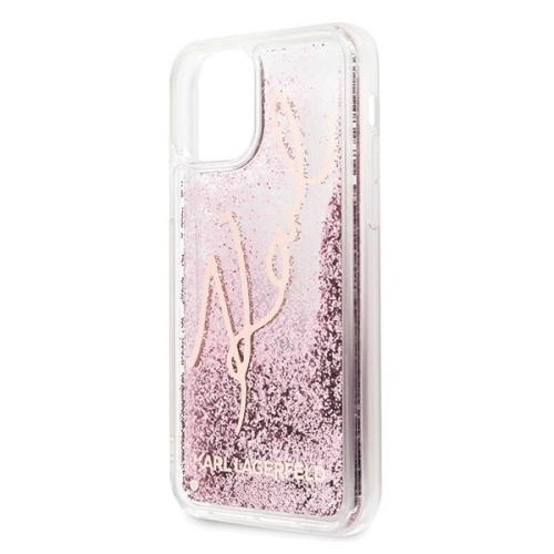 Karl Lagerfeld KLHCN58TRKSRG iPhone 11 Pro różowo-złoty/rose gold Glitter Signature