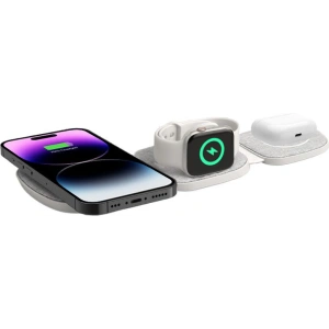 Hurtownia GSM - Vezeték nélküli töltő Tech-Protect QI15W-A32 3in1 Magnetic Magsafe Vezeték nélküli Töltő Szürke + USB-C / USB-C 120cm kábel - THP2773 - {ean13} - Hurt