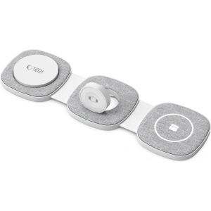 Hurtownia GSM - Ładowarka bezprzewodowa Tech-Protect QI15W-A32 3in1 Magnetic Magsafe Wireless Charger Grey + kabel USB-C / USB-C 120cm - THP2773 - {ean13} - Hurt