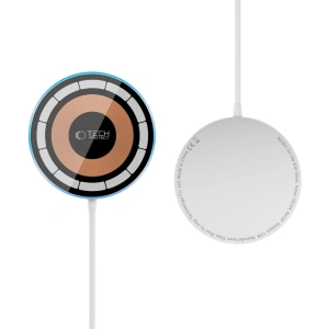 Hurtownia GSM - Vezeték nélküli töltő Tech-Protect QI15W-A30 Magnetic Magsafe Vezeték nélküli töltő Ezüst - THP2774 - {ean13} - Hurt
