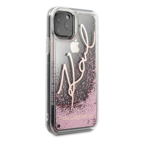 Karl Lagerfeld KLHCN58TRKSRG iPhone 11 Pro różowo-złoty/rose gold Glitter Signature