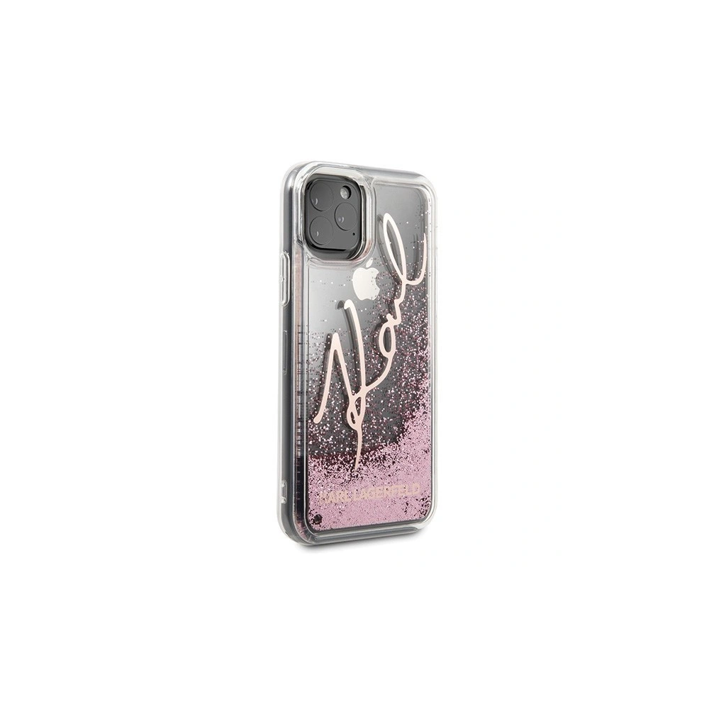 Hurtownia GSM - Karl Lagerfeld KLHCN58TRKSRG iPhone 11 Pro różowo-złoty/rose gold Glitter Signature - KLD136RS - {ean13} - Hurt
