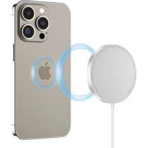 Hurtownia GSM - Vezeték nélküli töltő Tech-Protect QI15W-A30 Magnetic Magsafe Vezeték nélküli töltő Ezüst - THP2774 - {ean13} - Hurt