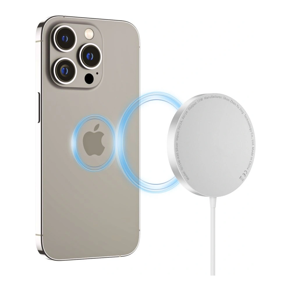 Hurtownia GSM - Încărcător wireless Tech-Protect QI15W-A30 Magnetic Magsafe Wireless Charger Silver - THP2774 - {ean13} - Hurt