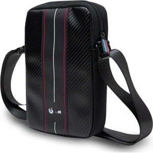 Hurtownia GSM - Torebka BMW BMTB10COMSCAKR 10" Carbon Red Stripes černá/black - BMW680 - {ean13} - Hurt