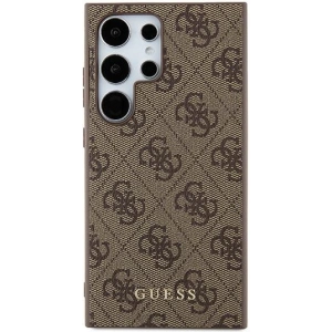 Hurtownia GSM - Etui Guess GUHCS24LG4GFBR Samsung Galaxy S24 Ultra hardcase 4G Metal Gold Logo maro/brown - GUE3384 - {ean13} - Hurt