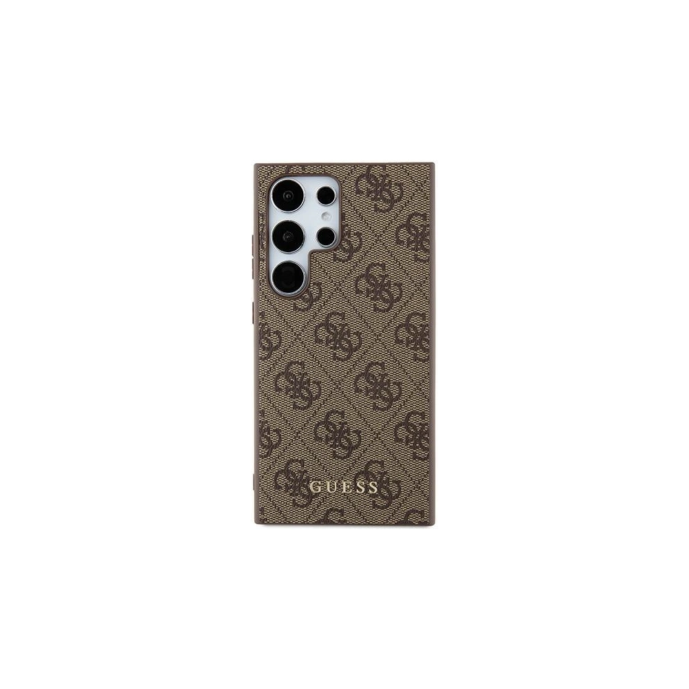 Hurtownia GSM - Case Guess GUHCS24LG4GFBR Samsung Galaxy S24 Ultra Hardcase 4G Metall Gold Logo braun/brown - GUE3384 - {ean13} - Hurt